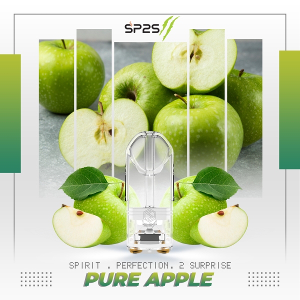 SP2S電子煙【蘋果味】SP2S透明煙彈 霧化菸彈 現貨速發